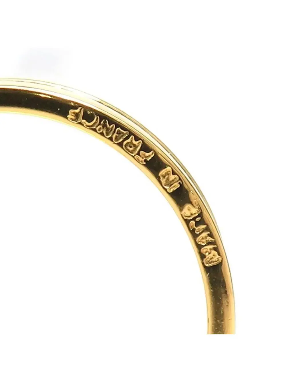 Auth Hermes Belt Motif Scarf Ring Gold #302919H16B